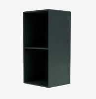 Bild von Montana 12 mm System 1261 Bücherregal mit Aufhängung 35,4 x 69,6 x 30 cm – 163 Black Jade