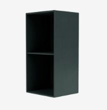 Bild von Montana 12 mm System 1261 Bücherregal mit Aufhängung 35,4 x 69,6 x 30 cm – 163 Black Jade