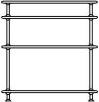 Bild von Montana Free 200100 Bücherregal mit eingelegtem Regal 73,4 x 75,8 cm – 02 Fjord