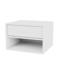 Bild von Montana Selection Dash Nachttisch mit Aufhängung 35,4 x 24 x 30 cm – 101 New White