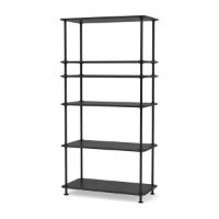 Bild von Montana Free 400100 Bücherregal mit eingelegtem Regal 73,4 x 144 cm – 05 Schwarz