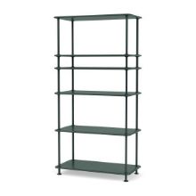 Bild von Montana Free 400100 Bücherregal mit eingelegtem Regal 73,4 x 144 cm – 163 Black Jade