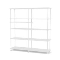 Bild von Montana Free 440100 Bücherregal mit eingelegtem Regal 138,4 x 144 cm – 101 New White