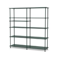 Bild von Montana Free 440100 Bücherregal mit eingelegtem Regal 138,4 x 144 cm – 163 Black Jade