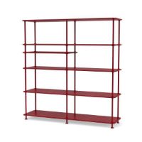 Bild von Montana Free 440100 Bücherregal mit eingelegtem Regal 138,4 x 144 cm – 165 Beetroot