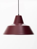 Bild von Von Hand gefertigte Werkstattlampe W4 Ø: 50 cm - Weinrot