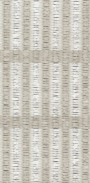Bild von Woodnotes New York Teppich mit genähten Kanten 140 x 200 cm – Stein/Weiß