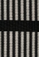 Bild von Woodnotes Cut Stripe Teppich mit genähten Kanten 80x200 cm - Schwarz/Stein