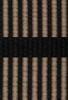 Bild von Woodnotes Cut Stripe Teppich mit genähten Kanten 140 x 200 cm – Schwarz/Antik