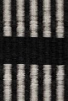Bild von Woodnotes Cut Stripe Teppich mit genähten Kanten 140 x 200 cm – Schwarz/Stein