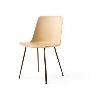 Bild von &Tradition HW6 Rely Chair SH: 46 cm – Beige Sand/Bronziertes Gestell