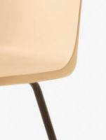 Bild von &Tradition HW6 Rely Chair SH: 46 cm – Beige Sand/Bronziertes Gestell