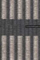Bild von Woodnotes Cut Stripe Teppich mit genähten Kanten 170 x 240 cm – Graphit/Stein