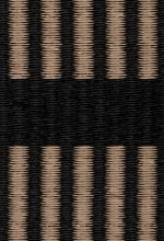 Bild von Woodnotes Schnittstreifen-Teppich mit genähten Kanten, 170 x 240 cm – Schwarz/Antik