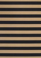 Bild von Woodnotes Big Stripe Teppich mit genähten Kanten 80 x 200 cm – Schwarz/Natur