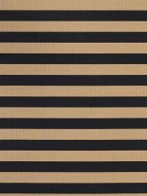 Bild von Woodnotes Big Stripe Teppich mit genähten Kanten 140 x 200 cm – Schwarz/Natur