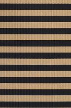 Bild von Woodnotes Big Stripe Teppich mit genähten Kanten 170 x 240 cm – Schwarz/Natur