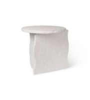 Bild von Ferm Living Mineral Skulpturaler Tisch Ø: 52 cm – Weißer Bianco Curia Marmor