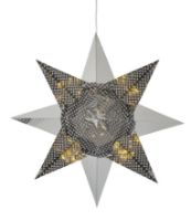 Bild von Sirius Lene Stern Ø: 33 cm + 35 cm - Silber OUTLET