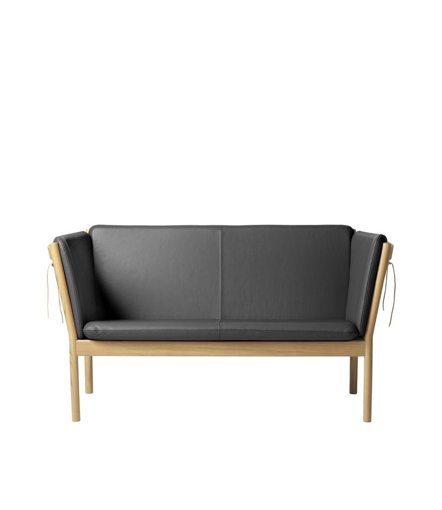 Bild von FDB Møbler J148 2-Personen-Sofa Erik Ole Jørgensen L: 150 cm – Eiche Natur/Schwarz