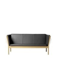 Bild von FDB Møbler J149 3-Personen-Sofa Erik Ole Jørgensen L: 185 cm – Natureiche/Schwarz