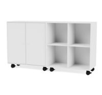 Bild von Montana Selection Paar Beistelltisch auf Rollen 139,2 x 69,6 cm – 101 New White