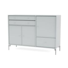 Bild von Montana Mega 201202 Beistelltisch mit Beinen 115,2x38 cm - 156 Oyster / Mattchrom