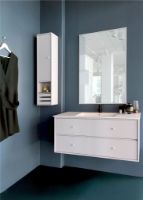 Bild von Montana Badezimmer Typ 3 – 150 Vanille/weiße Tischplatte
