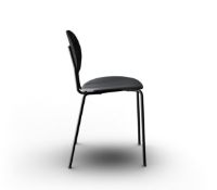 Bild von Sibast Furniture Piet Hein Stuhl SH: 45 cm – Schwarze Eiche/Nevada Schwarz