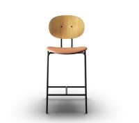 Bild von Sibast Furniture Piet Hein Barstuhl SH: 65 cm – Öleiche/Seide Cognac