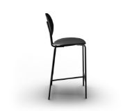 Bild von Sibast Furniture Piet Hein Barstuhl SH: 65 cm – Schwarze Eiche/Dünen Anthrazit
