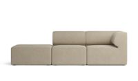Bild von Audo Copenhagen Eave Corner Modular Sofa 86 3 Pers. Nach rechts gerichtet mit Pouf L: 247 cm - Bouclé 02