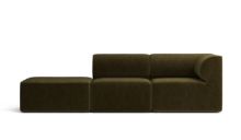 Bild von Audo Copenhagen Eave Corner Modular Sofa 86 3 Pers. Nach rechts gerichtet mit Pouf L: 247 cm – Champion 035