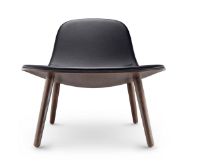 Bild von Eva Solo Abalone Lounge Chair – Geräucherte Eiche/cognacfarbenes Leder