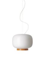 Bild von Foscarini Chouchin 1 Reverse Pendelleuchte LED H: 31 cm - Weiß/Orange