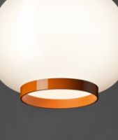 Bild von Foscarini Chouchin 1 Reverse Pendelleuchte LED H: 31 cm - Weiß/Orange