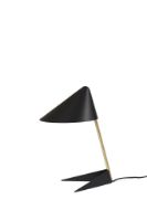 Bild von Warm Nordic Ambience Tischlampe H: 43 cm – Schwarz Noir/Massives Messing