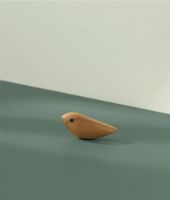 Bild von Warm Nordic Twirling Bird Small 3,6x8,5 cm - Teak