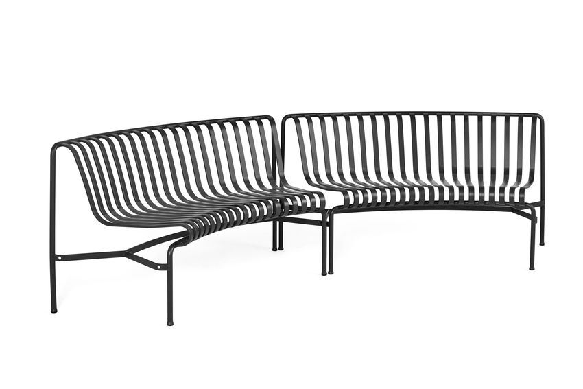 Bild von HAY Palissade Park Dining Bench In-In Starter Set/2er-Set L: 295,5 cm – Anthrazit