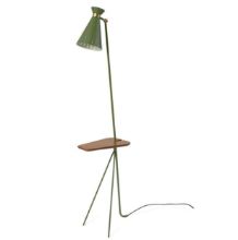 Bild von Warm Nordic Cone Stehlampe mit Tisch H: 144 cm – Kieferngrün