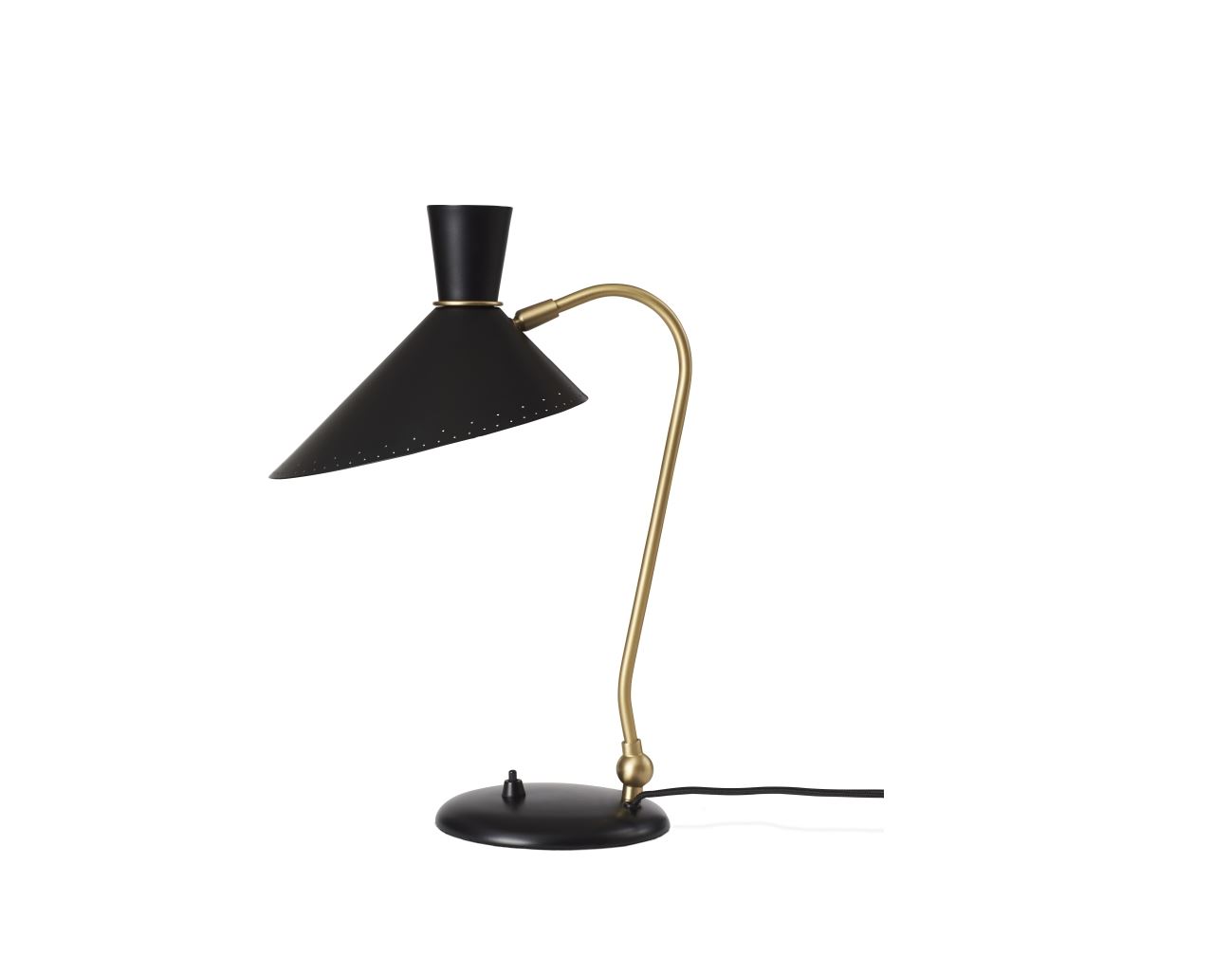 Bild von Warm Nordic Bloom Tischlampe H: 42 cm – Schwarz Noir