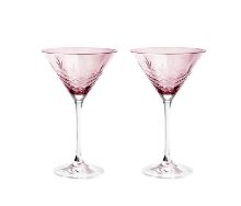 Bild von Frederik Bagger Crispy Cocktail Glas 2stk 22 cl - Topaz/Pink