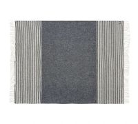 Bild von Silkeborg Uldspinderi Bogø Plaid 140x240 cm - Seemannsblau OUTLET