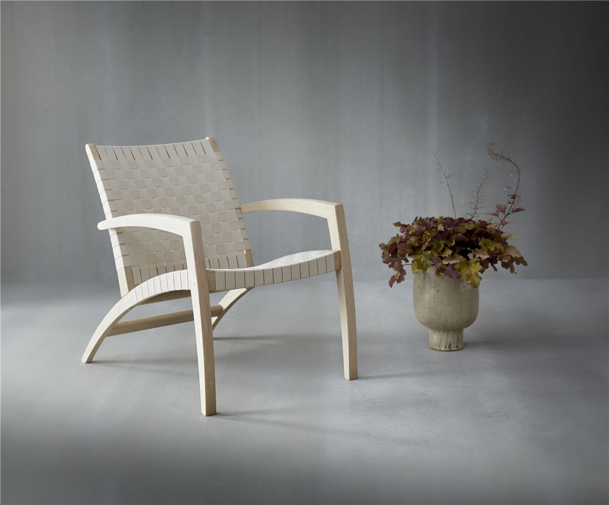 Bild von Findahl by Hammel Buch Luna Lounge Chair SH: 40 cm - Eiche seifenbehandelt / Naturbelassen