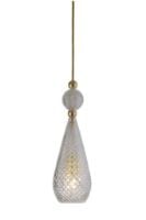 Bild von Ebb & Flow Smykke Pendelleuchte M Ø: 12,5 cm - Crystal Check/Gold