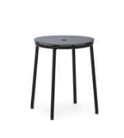 Bild von Normann Copenhagen Circa Hocker H: 45 cm – Schwarzes Aluminium