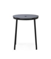 Bild von Normann Copenhagen Circa Hocker H: 45 cm – Schwarzes Aluminium