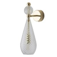 Bild von Ebb & Flow Smykke Wandleuchte M Ø: 12,5 cm - Crystal Check/Gold