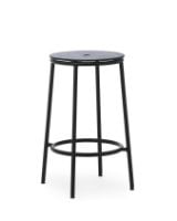 Bild von Normann Copenhagen Circa Barhocker H: 65 cm – Schwarze Eiche