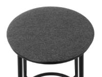 Bild von Normann Copenhagen Circa Barhocker gepolstert H: 65 cm – Schwarz MLF16